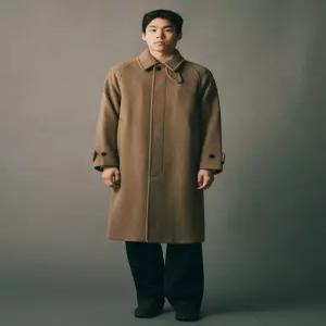 히스 헤지스 25FW [시즌오프][HIS]베이지 발마칸 코트 HZCO5F802I2