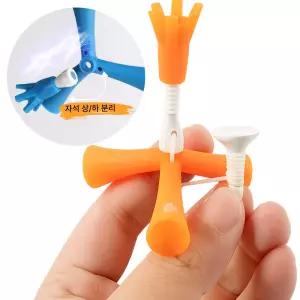 더존 높이조절 골프티 자석 삼발이 무저항 컨트롤 티꽃이 티