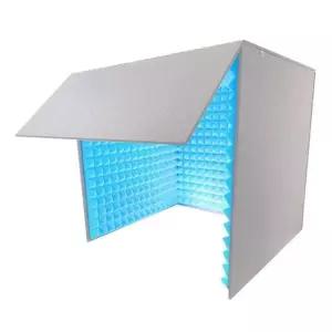 미니 방음 부스 소형 노란색 방음벽 노래방 소음 1인 휴대용