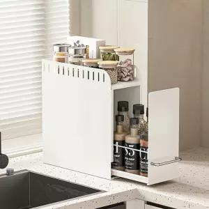 슬라이딩 양념수납장 소스보관함 양념통수납함