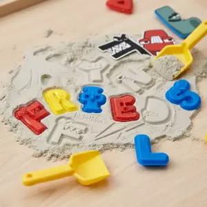 알파벳로어 찍기놀이세트 모래놀이 모양틀 몰드 알파벳 영어학습 배우기 소근육발달 찍기놀이