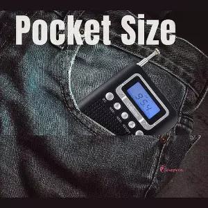 휴대용라디오 재난 fm 효도 미니 건전지 AM 블랙 레트로 어르신 초소형 안테나 메모리 액정 yza61