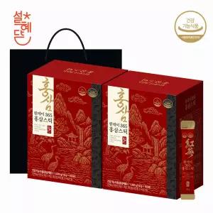 설혜담 원데이 365 홍삼스틱 100포 x 2박스 + 쇼핑백증정