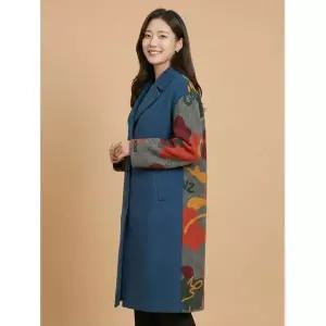 [꼼빠니아]소매 포인트 모직 롱 코트-CW22CH4001454A