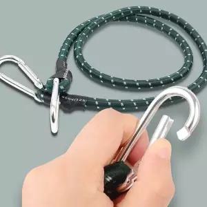 자전거끈 비너형 자전거줄 1m 캠핑로프 자전거 탄성로프 밧줄