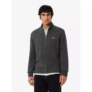 라코스테 LACOSTE [라코스테 공식] 남성 방모 풀집업 가디건 AH5181-55N 050 389246