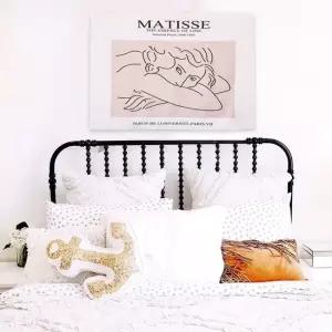 대형 패브릭 포스터 마티스 라인걸 M 벽장식 인테리어그림 가림천 테피스트리
