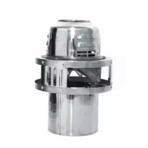 [만승전기 고온용 스텐흡출기 MSH-180S]덕트/배기/배출/환기/120도씨/중간냉각팬/온도휴즈내장/난로/연탄/화목/팰릿보일러