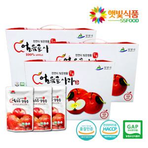 햇빛식품 밀양 얼음골 사과즙 30팩 3박스 HACCP인증