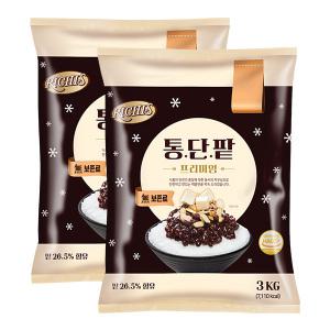 동서 리치스 통단팥 프리미엄 3kg 파우치 2개세트