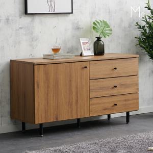 [모로] 발레 1200 3단서랍 수납 높은거실장 댐퍼 거실장 거실TV장 티비다이 화이트거실장