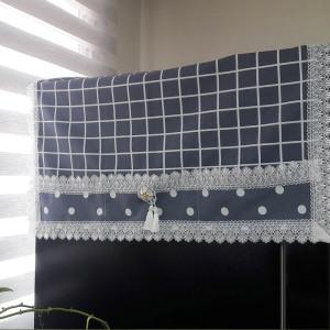 체크 냉장고커버 양문형 대형 냉장고커버 주방데코 주방패브릭