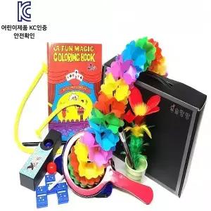 KC인증 어린이마술도구세트 학예회 발표회 요술팡팡 총 8종구성 마술가방/ 7종매직용품 