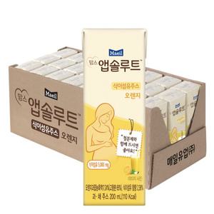 매일유업 맘스앱솔루트 식이섬유주스 오렌지 200ml x 24팩
