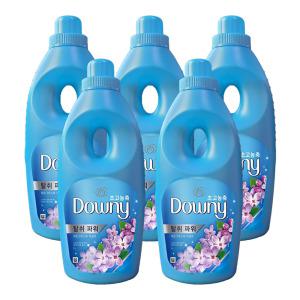 다우니 탈취파워 고농축 섬유유연제 레몬그라스와 라일락향 1L x 5개