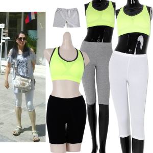 여름 7부 5부 레깅스 속바지 쫄바지 면스판 무릎기장 저렴한 요가복 얇은 66 77