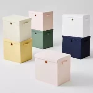 샘 폴리 수납바스켓 (대) 뚜껑포함 샘책장호환 수납박스 정리