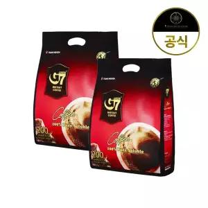 G7 퓨어블랙 2g 200개입 x 2개 / 베트남 원두 커피 다크 아메리카노