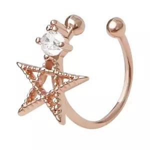 데일리 패션 이어커프 핑스타 귀안뚫는 페이크 귀걸이 피어싱