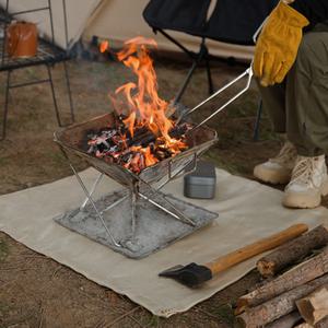 쭈니스토리지 캠핑 바베큐그릴 방화매트 방염포 난로 화로대 받침대 화재방지 방화 단열패드