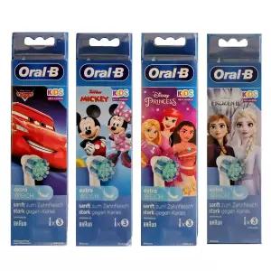 오랄비 스테이지스파워 디즈니 전동칫솔모 교체용 [EB10S-3] 카즈/미키와친구들/겨울왕국/프린세스(4종 택1) 1팩(3개입)
