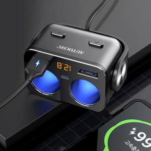 오토코스 퀵차지 3.0 USB 2구 소켓 시거잭 핸드폰 휴대폰 차량용 시가잭 시가 시거 