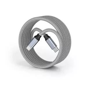 MAGTAME 정품 마그네틱 240W 초고속 충전 케이블 C TO C 1M 원형 데이터 전송 맥테임 SFC 2.0 호환 PD PPS