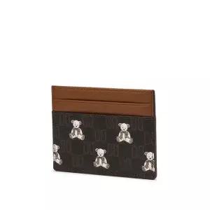 [닥스](강남점)DCHO4F792W3 [DAKS BEAR] 브라운 패턴 소가죽 카드홀더