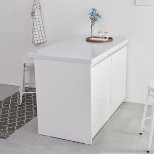 쿡슐랭 아일랜드홈바 식탁 전기밥솥 전자렌지 수납장 정리함 선반 4인용식탁 테이블 주방수납장