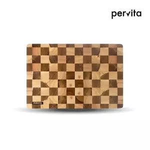 페르비타 엔드그레인 체크도마 중 / 플레이팅 / 아카시아나무