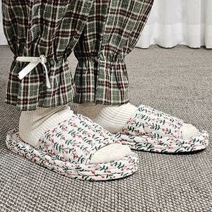 3중 쿠션 푹신한 쿠션 거실화 층간소음 슬리퍼  족적근막염 퀄트 면 실내화 집슬리퍼 어린이집 유치원 임산부 손님용 사무실용