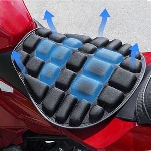 오토바이 쿠션 안장 통풍 방석 바이크 사계절 여름 에어쿠션 엠보싱 쿨시트 쿨매트 엉덩이 젤리 시트 커버