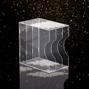 책꽂이 폭37 LP장 진열장 A모델 전투명 장식장 업그레이드 DVD장 2칸 투명 엘피