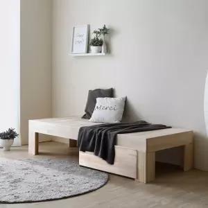 뮤카 하나서랍 평상형 데이베드 원목 소파베드 GM313C (착불)