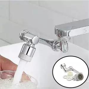 만능회전수도꼭지 세면대 싱크대 360도 회전 만능 수도꼭지 연장 연결 부속 부품 조절 절수기