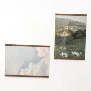 투명 액자 아크릴 프레임 사진 벽걸이 액자 우드 인테리어 마그네틱 그림