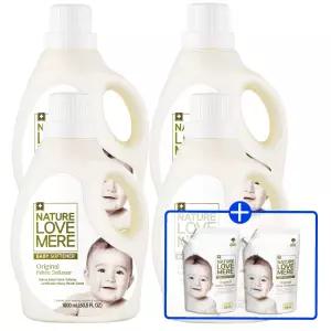 네이쳐러브메레 아기섬유유연제 용기형 1800ml 4개+[GIFT]오리지널향 유연제 리필 500ml 2팩