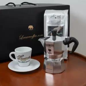 [롯데백화점]미센토 [리사르커피]원두커피 모카포트 선물세트