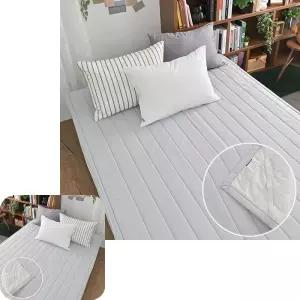 뮤 단품 SS 알러지케어밴딩 논슬립 사계절 연그레이 먼지없는패드 사이즈 슈퍼싱글침대