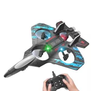 RC 비행기 전투기 드론 블루 조종 무선 충전식 스티로폼 입문용
