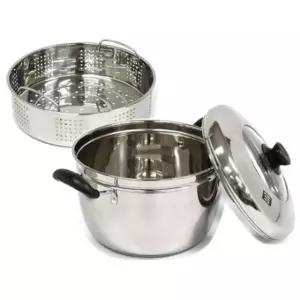 러브송 2단찜곰솥 스텐찜통 찜기 시루솥 가정용 22cm (WFK9OO0)