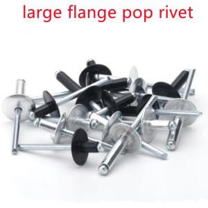 알루미늄 대형 플랜지 팝 오픈 할로우 블라인드 리벳  캡 리프 볼트 드로퍼  셀프 플러깅 장식  당김 네일