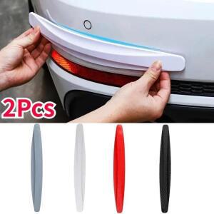 범용 충돌 방지 보호대 스티커, 자동차 전면 후면 코너 범퍼 가드, 스크래치 스트립 액세서리, 2 개