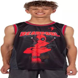 마블 데드풀 농구 저지 남자 데드 발레 체육관 탱크탑