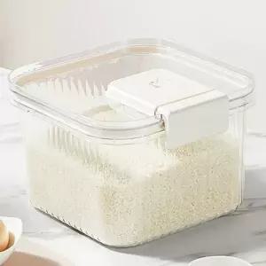 밀폐 쌀통 플라스틱 쌀벌레 잡곡통 쌀 보관함 방습 신선 투명 식료품 다용도 정리 밥통 식품 수납
