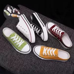 여성 5컬러 데일리 뮬 스니커즈 운동화 캔버스