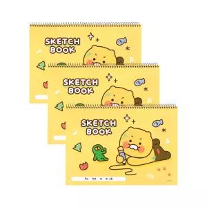 카카오프렌즈 춘식이 스케치북 (3개세트)