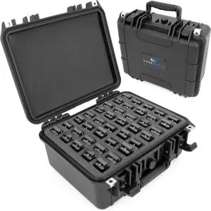 최대 40 호너 펜더 및 기타 5 하모니아와 호환되는 다중 하모니아용 CASEMATIX 대형 하모니카 케이스 -