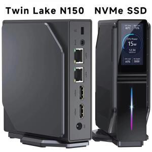 SZBOX S1 미니 PC 인텔 알더 레이크 N97/트윈 N150 라이트 WiFi6 4K 듀얼 디스플레이/듀얼 LAN DDR4 3200MH
