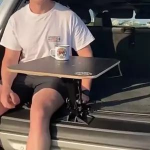 트렁크 테이블 간이식탁 차박 SUV 자동차 나무 확장 접이식 휴대용 RV 감성캠